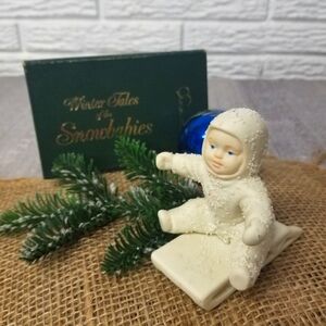 Snowbabies Sledding Figurine